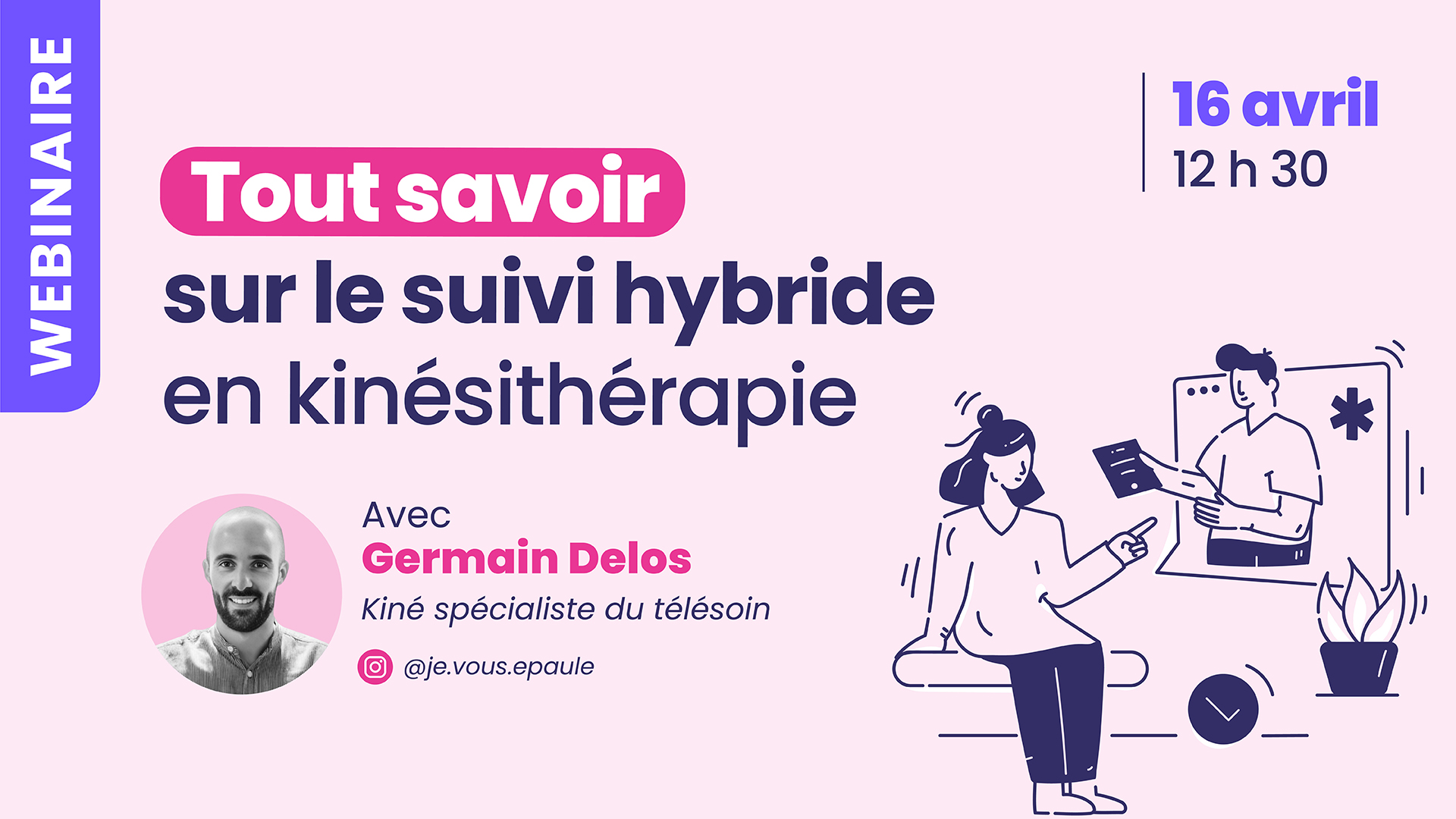 Webinaire gratuit : Tout savoir sur le suivi hybride en kinésithérapie